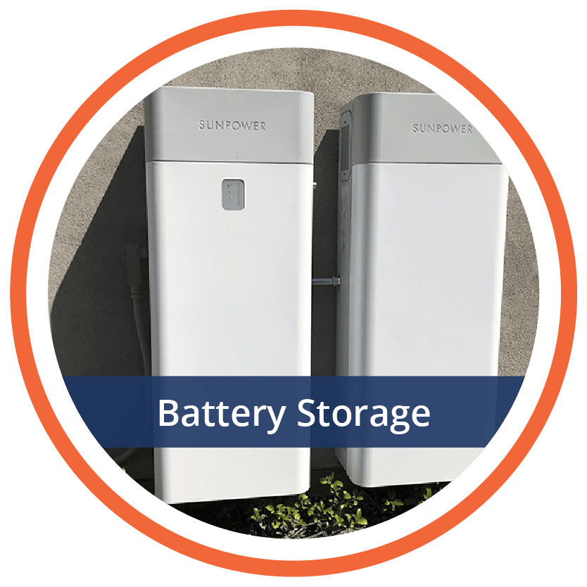 Battery Storage Installed In A Garage