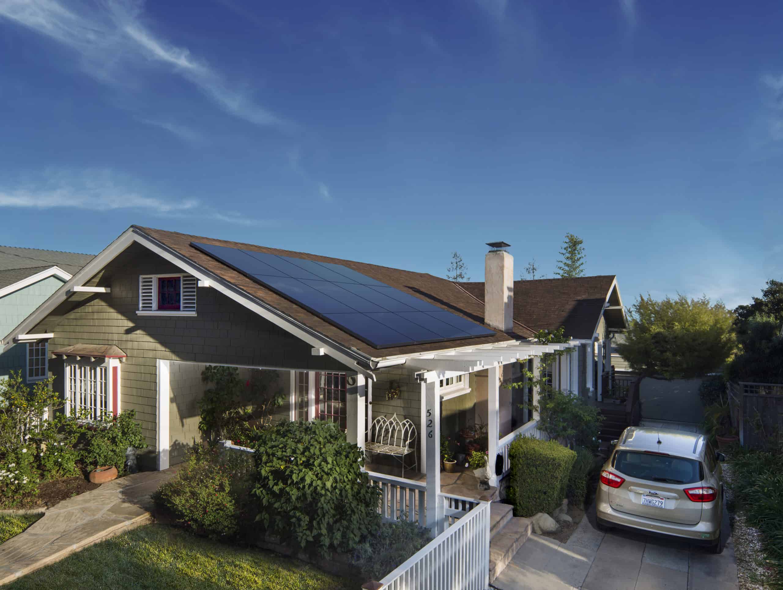 SunPower Solar Panels On A Home