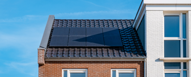 District Energy solar panels on a home.